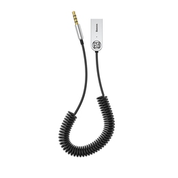 倍思 aux车载蓝牙接收器转usb音箱汽车音频接收器蓝牙适配器5.0无损音响无线蓝牙棒功放音频线免提通话车用