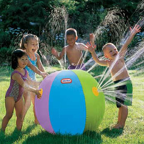 充气喷水球户外戏水球夏日喷水沙滩球 草坪玩耍球 儿童充气玩具球