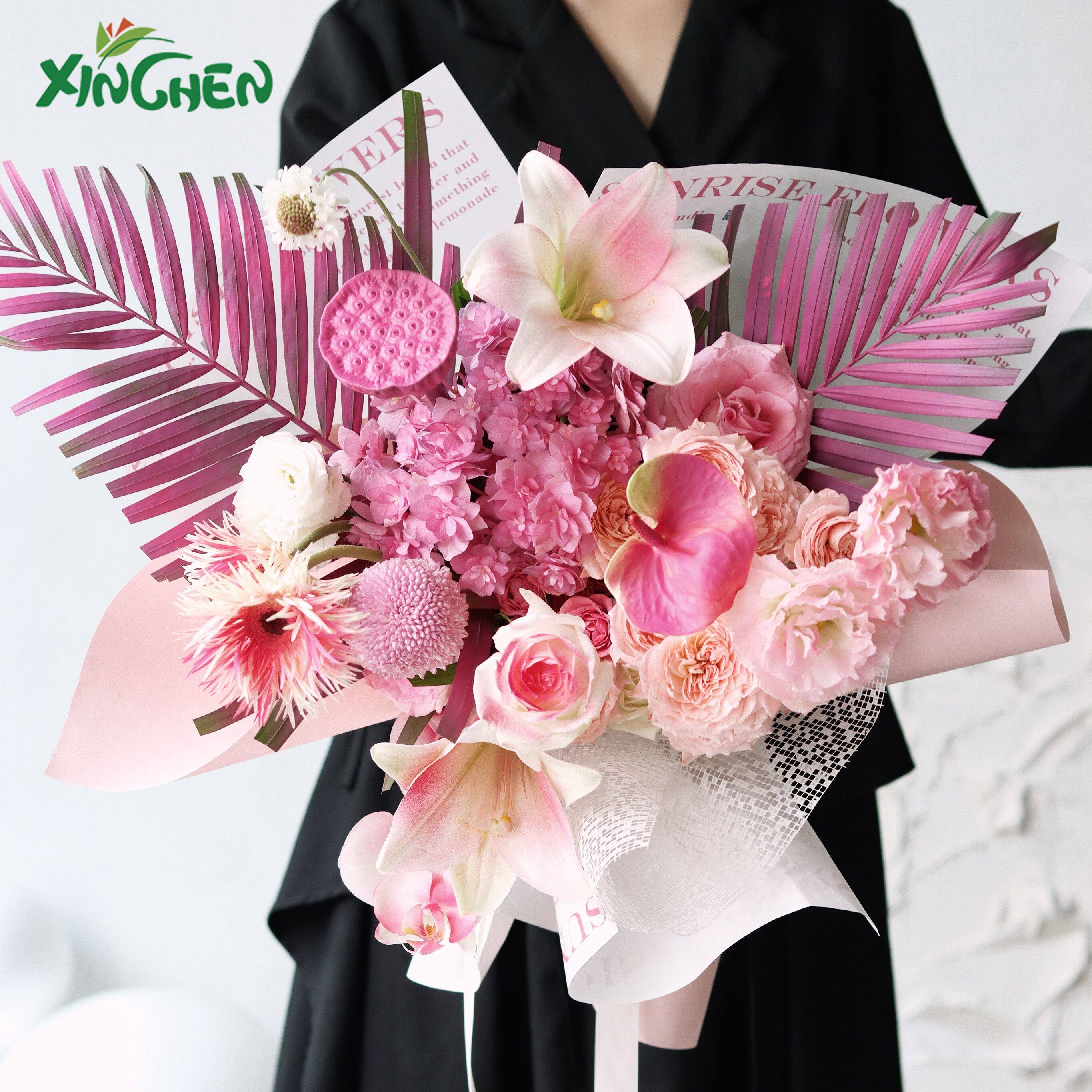 2021年新款花艺喷漆 鲜花干花珠光喷漆 玫瑰花彩喷 自喷漆鲜花变