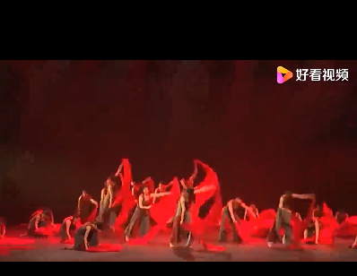 群舞我心中的红现代舞蹈服装歌颂祖国当代舞演出服学生舞台装定制