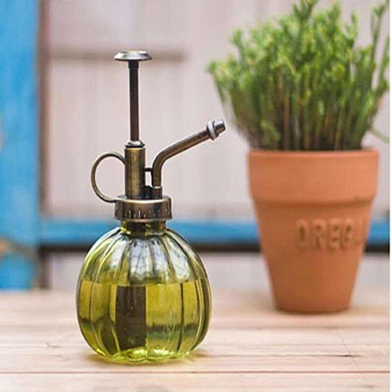 喷水壶玻璃复古园艺小喷壶欧式浇花瓶气压式家用怀旧复古欧式喷壶