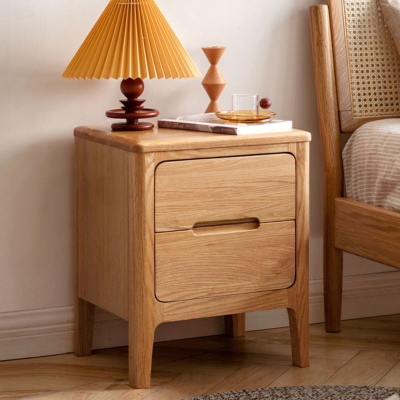 厂家直销全实木床头柜现代简约橡木床边小柜子北欧卧室简易储物柜