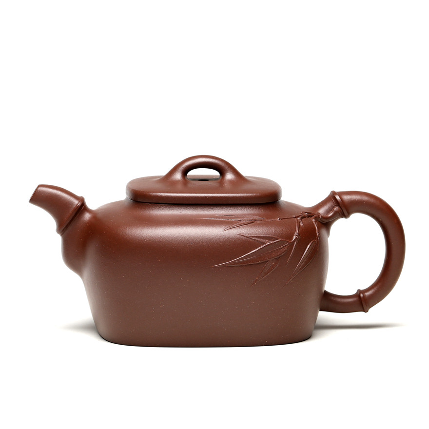 【即刻拍】混方竹趣壶 工艺美术师 钱文英精心制作 底槽青 450cc