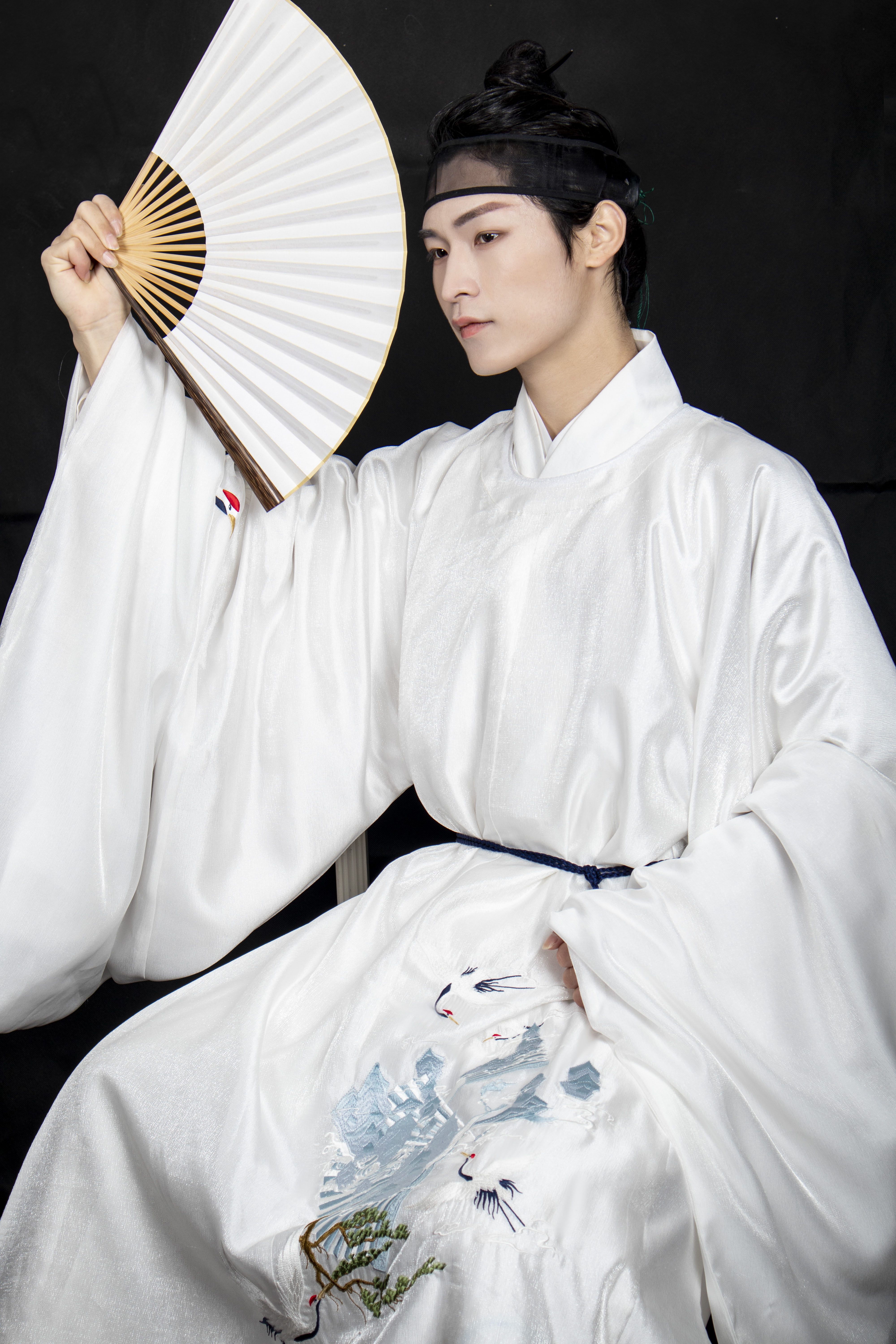 囿春汀 引鹤 明制圆领袍 明圆领 原创汉服 加摆 截团