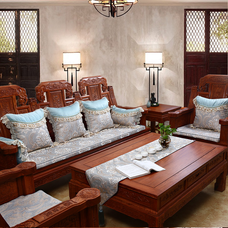 骆易家中式红木沙发坐垫四季通用加厚客厅实木家具沙发垫防滑套罩