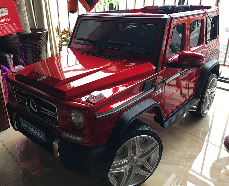 奔驰g65儿童电动车四轮遥控四驱越野车宝宝汽车双人玩具车可坐人