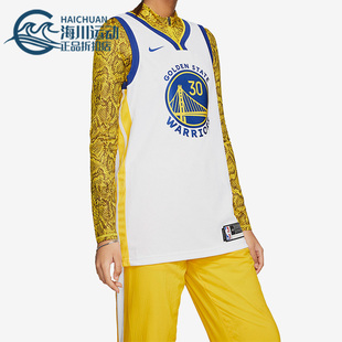 Nike/耐克正品库里勇士队30号男子篮球运动球衣AV4945-101