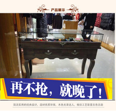 复古饰品柜玻璃看宝台展示柜仿古珠宝首饰店展示柜商场饰品展示柜