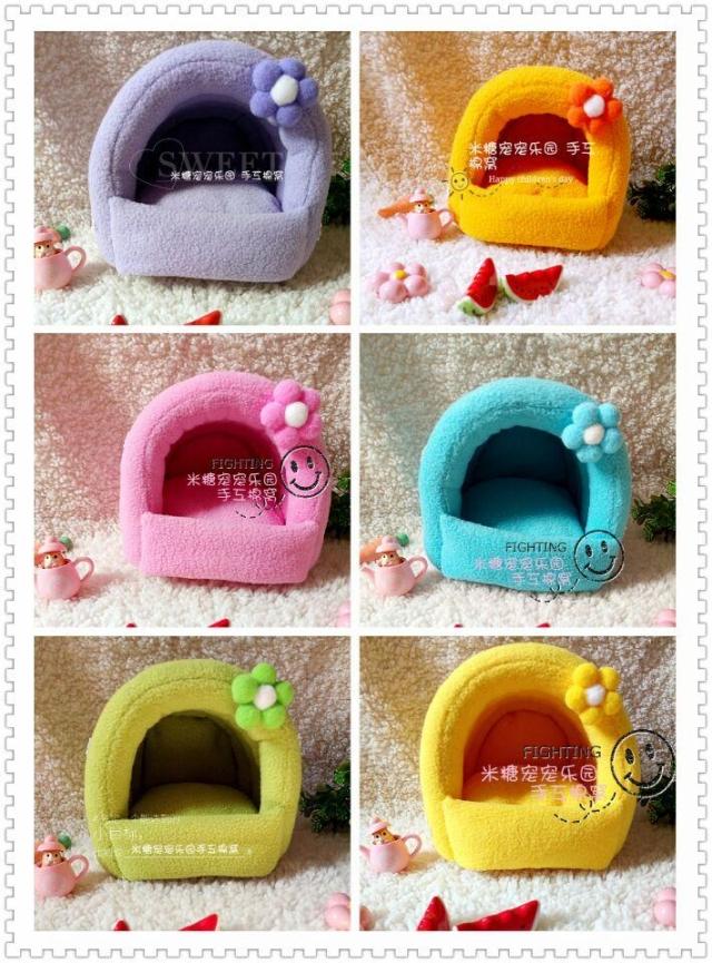 米糖满包邮手工可拆洗刺猬金丝熊仓鼠棉窝小动物过冬棉屋可爱纯色
