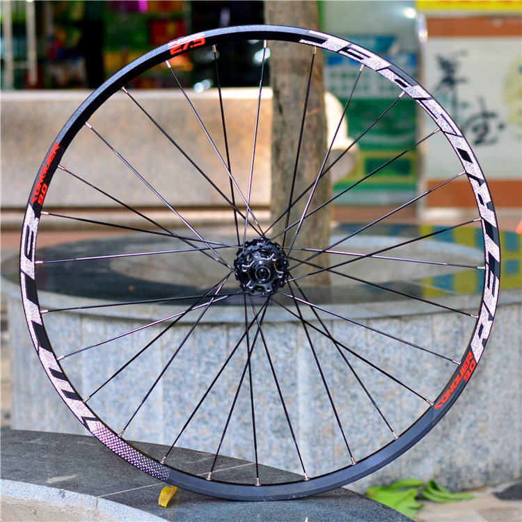 18款retrospec 脆响4培林山地车轮组扁辐条反光标越野28孔27.5寸