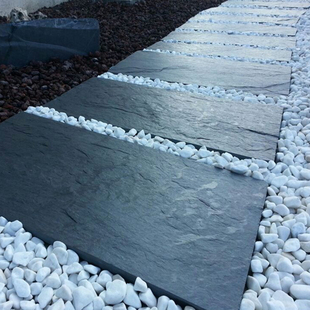 汀步石户外花园庭院踏步石天然防滑青石板园林装饰铺路草坪踏脚石