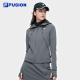 【赵露思同款】FILA FUSION斐乐潮牌女士外套秋季款梭织连帽上衣