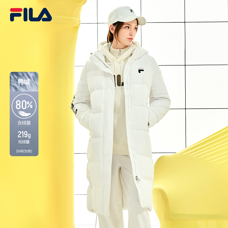 fila长款羽绒服