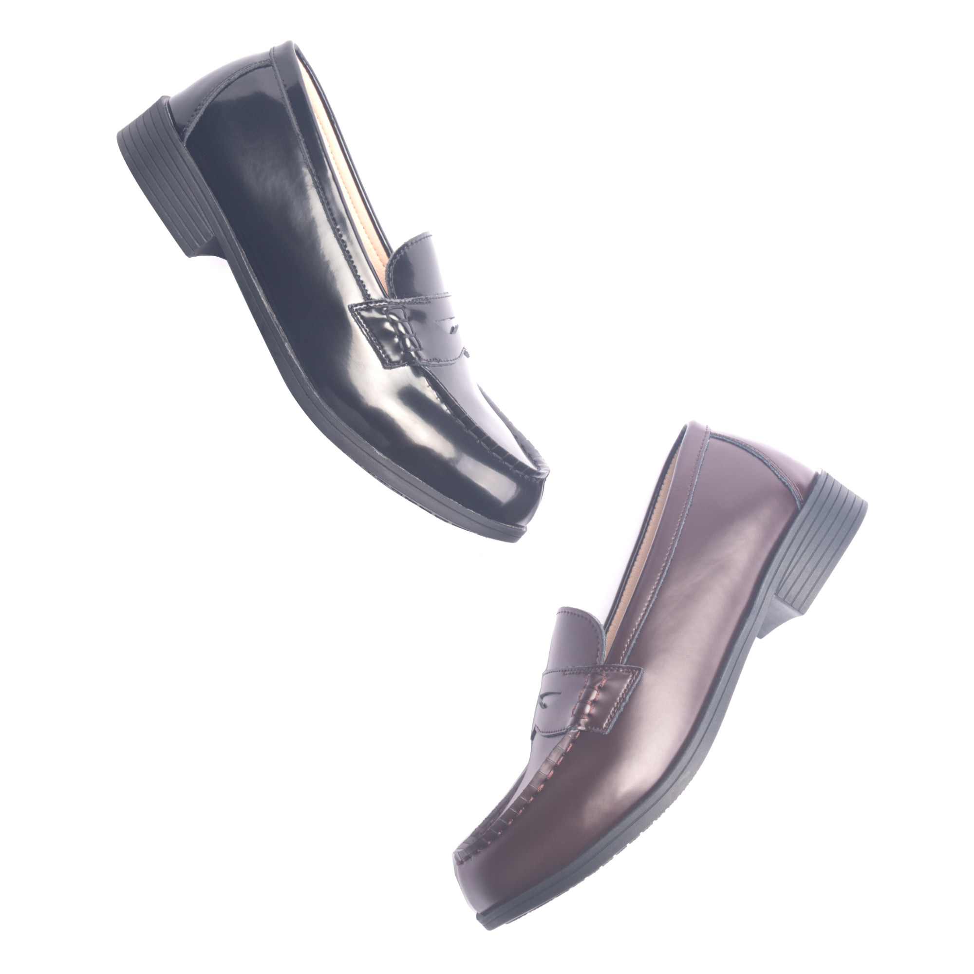 黄三怪-我的严选网 鞋子 低平跟雾亮面超纤皮鞋女日系jk制服鞋学院风