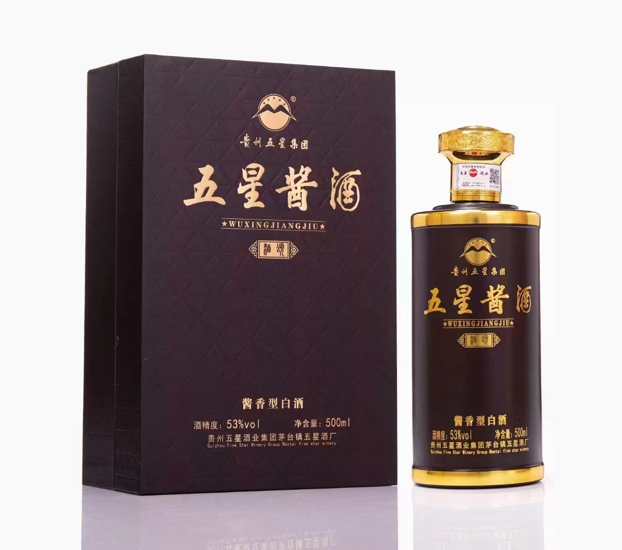 五星贵州台镇酒厂酱酒酒颂53度香型白酒500ml其他酒类