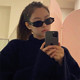 jennie宋妍霏同款墨镜女韩版ins网红街拍复古猫眼小框太阳眼镜