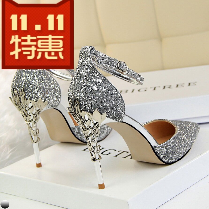 送闺蜜女朋友细跟生日礼物公主水晶鞋18岁成人礼灰姑娘高跟鞋成年