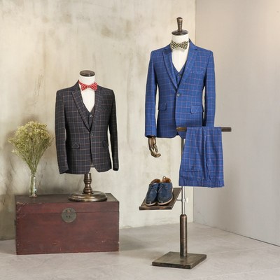 模特道具男半身人台服装店西装展示架男装橱窗全身假人人体模特架