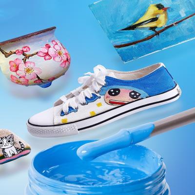 服装丙烯画专业墙壁画帆布鞋球鞋丙烯墙面手绘颜料学生diy盒装