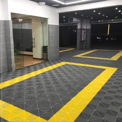 槽洗车房地格栅镂空拼接漏水防滑垫地板方格洗浴拼接地垫免挖槽.