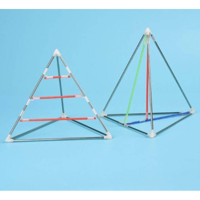 立体几何模型 学生用空间几何体模型高中三棱锥四面体不锈钢框架