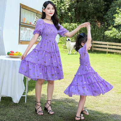 亲子装雪纺裙子价格