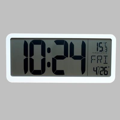 液晶巨大屏时间表电子时钟数字家用卧室静音客厅简约台钟 挂钟座