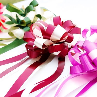 结婚拉花花球形婚车装品门把手彩带礼盒拉花饰手拉花车把手婚庆用