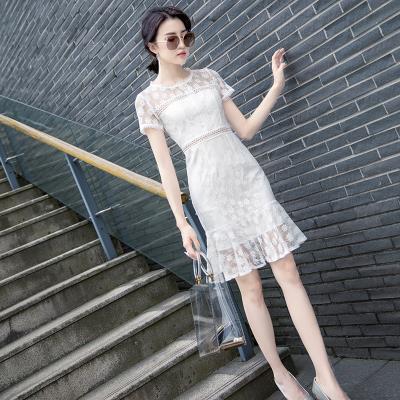 白色小晚礼服女2020新款宴会气质优雅简单大方蕾丝连衣裙平时可穿|ruв категории Женская одежда, Cвадебные платья, платье/вечернее платье - от Buy2taobao.com для оказания профессиональной услуги покупки агента Taobao