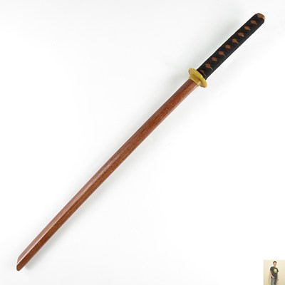 木剑居合刀训练日本武士木刃木制洞爷湖居合道木刀带刀鞘太刀木