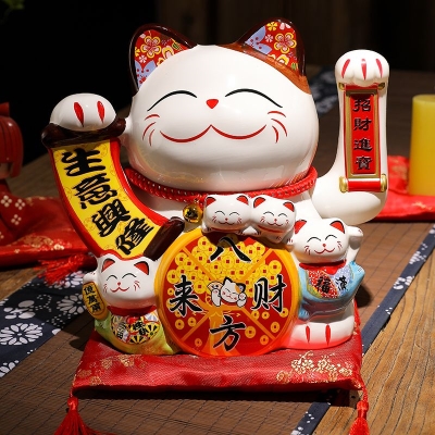 【招财猫摇手摆件招财进宝图片】招财猫摇手摆件招财进宝图片大全_q友