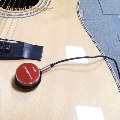 高档吉他乐器配件eq贴片拾音器 免开孔主动拾音吉他贴片拾音器