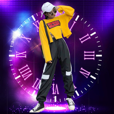 街舞表演服装女图片