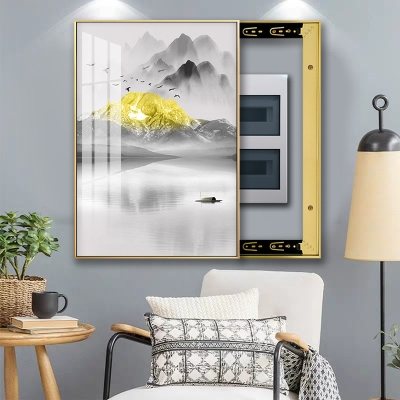 电表箱装饰画竖款创意折纸配电箱客厅画电闸盒总开关遮挡画20卡通创意