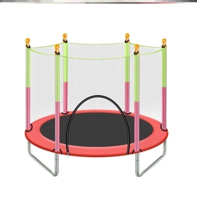 intex蹦床带护网儿童跳跳床家用折叠充气乐园城堡室内弹跳床玩具