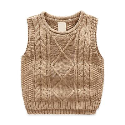 手工编织毛线儿童背心马甲潮儿童针织背心薄款男孩马夹韩版宝宝毛