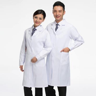 白大褂长袖短袖薄款加厚款男女医生实验服松紧袖口夏装护士