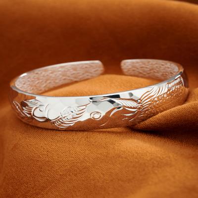 龙凤银手镯女款价格