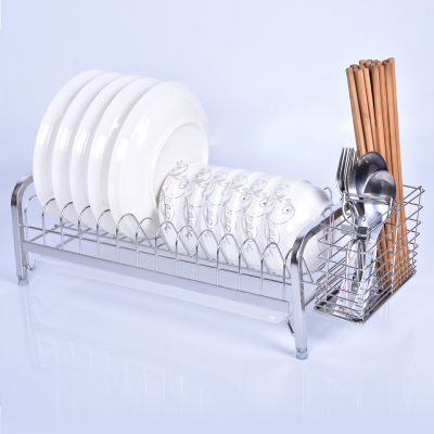 304不锈钢碗架沥水单层厨房晾放盘筷子碟架挂墙消毒柜家用收纳滴1
