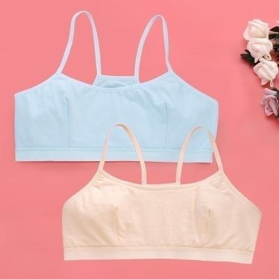 平胸运动式防震半截抹胸衣心女童十二发育期小背心12夏