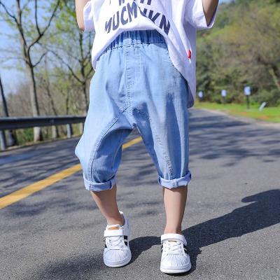 宝宝水洗牛仔裤男宝1-3岁夏季男童2小童裤子夏天薄款小孩外穿短裤