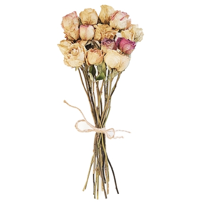 wooken天然复古紫玫瑰干花花束大花头紫霞仙子真花永生花橱窗家居