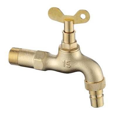 4分铜质家用拖把池冬季纯铜单孔老式铜户外防冻水龙头新款加锁