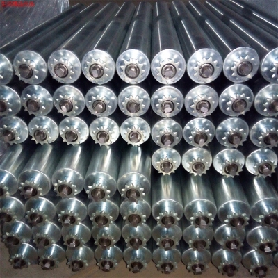 50mm60mm76mm304不锈钢无动力滚筒动力锥度辊筒输送机滚轮滚轴