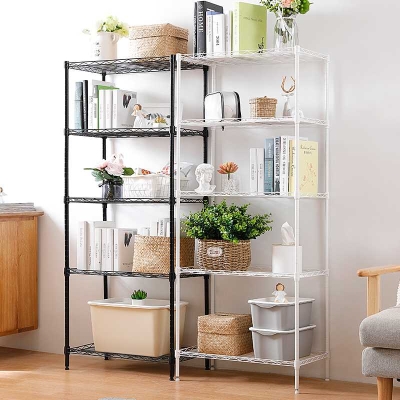 置物架落地多层 家用杂物架 厨房收纳架客厅整理简易金属储物架子