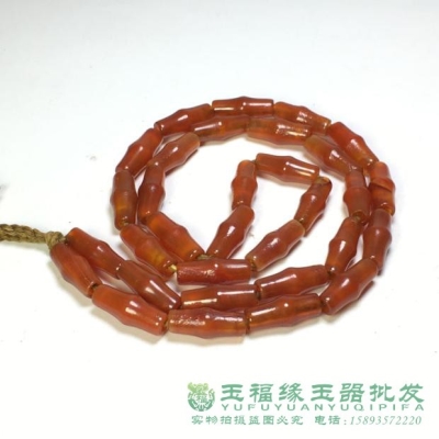 西亚老玛瑙珠子古珠图片