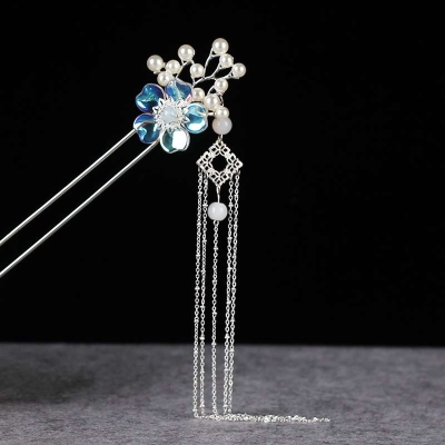 汉服发饰发簪女古风发钗盘发簪子宫廷流苏发夹u形钗步摇古装