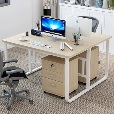 u型职员屏风办公家具电脑桌双人四人位面对面简约现公工作桌