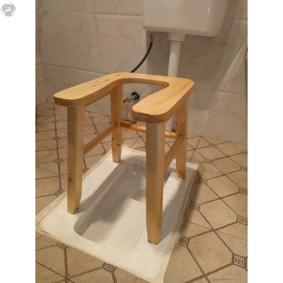 老人坐便器移动马桶木制实木坐便器老人u型坐便椅子孕妇残疾人移s