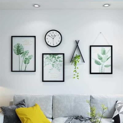 高档现代简约壁画沙发餐厅墙画房间组合卧室背景墙立体装饰画家庭